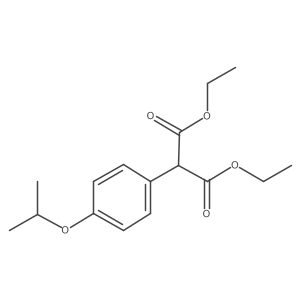 1,3-Diethyl 2-[4-(1-methylethoxy)phenyl]propanedioate Structure