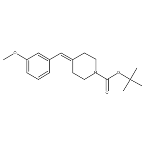 1-Boc-4-(3-methoxybenzylidene)piperidine结构式