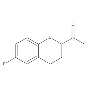 1-(6-fluoro-3,4-dihydro-2H-chromen-2-yl)ethanone结构式