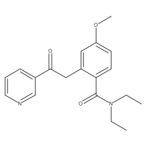 N,N-diethyl-4-methoxy-2-[2-oxo-2-(3-pyridinyl)ethyl]benzamide结构式