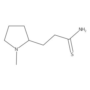 3-(1-Methylpyrrolidin-2-yl)propanethioamide结构式
