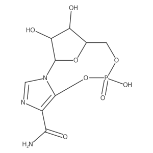 5,8-Epoxy-4H-imidazo[5,1-d][1,3,5,2]dioxazaphosphecine-12-carboxamide, 5,6,7,8-tetrahydro-2,6,7-trihydroxy-, 2-oxide, (5R,6S,7R,8R)-结构式