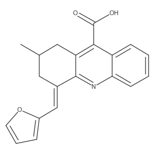 4-(Furan-2-ylmethylidene)-2-methyl-1,2,3,4-tetrahydroacridine-9-carboxylic acid Structure