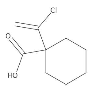 1-(1-Chlorovinyl)-1-cyclohexyl-carboxylic acid结构式