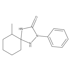 6-Methyl-2-phenyl-1,2,4-triazaspiro[4.5]decan-3-one结构式