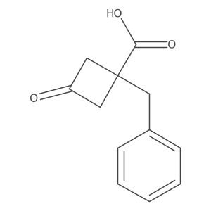 1-Benzyl-3-oxocyclobutane-1-carboxylic acid Structure