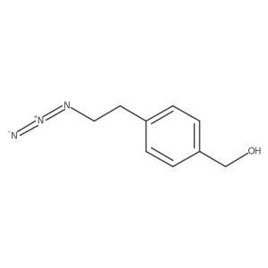 4-(2-Azidoethyl)benzenemethanol结构式