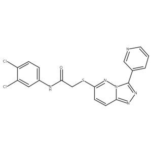 N-(3,4-dichlorophenyl)-2-((3-(pyridin-3-yl)-[1,2,4]triazolo[4,3-b]pyridazin-6-yl)thio)acetamide Structure