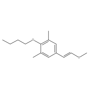 2-Butoxy-5-(2-methoxyethenyl)-1,3-dimethylbenzene Structure