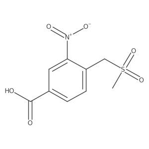 4-(Methylsulfonylmethyl)-3-nitrobenzoic acid Structure