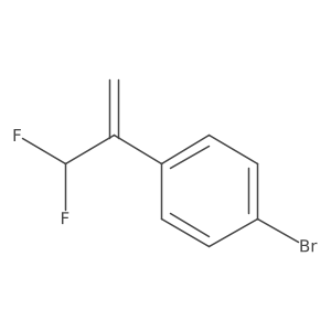 1-Bromo-4-[1-(difluoromethyl)vinyl]benzene结构式