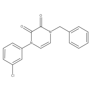 1-benzyl-4-(3-chlorophenyl)pyrazine-2,3(1H,4H)-dione Structure