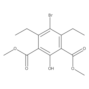 Dimethyl 5-bromo-4,6-diethyl-2-hydroxyisophthalate Structure