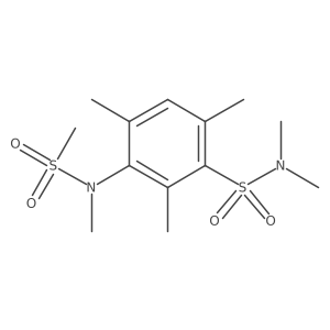 N,N,2,4,6-pentamethyl-3-(N-methylmethylsulfonamido)benzenesulfonamide结构式