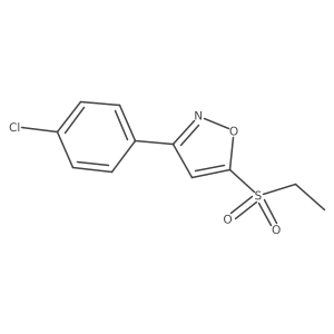3-(4-Chlorophenyl)-5-(ethylsulfonyl)isoxazole Structure