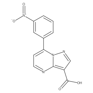 7-(3-Nitrophenyl)pyrazolo[1,5-a]pyrimidine-3-carboxylic acid结构式