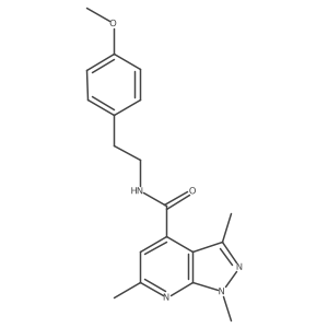 N~4~-(4-methoxyphenethyl)-1,3,6-trimethyl-1H-pyrazolo[3,4-b]pyridine-4-carboxamide Structure