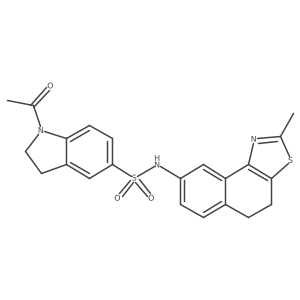 1-acetyl-N-(2-methyl-4,5-dihydronaphtho[1,2-d]thiazol-8-yl)indoline-5-sulfonamide结构式