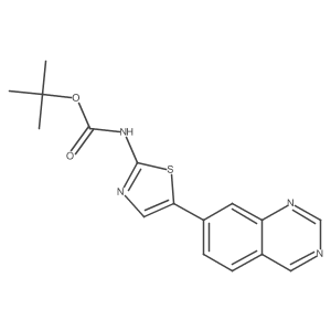 Tert-butyl 5-(quinazolin-7-yl)thiazol-2-ylcarbamate Structure