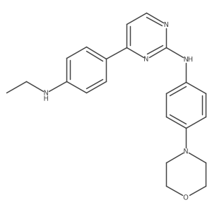 4-[4-(ethylamino)phenyl]-N-(4-{morpholin-4-yl}phenyl)pyrimidin-2-amine Structure