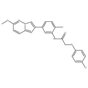 N-(2-chloro-5-(6-methoxyimidazo[1,2-b]pyridazin-2-yl)phenyl)-2-(4-chlorophenoxy)acetamide Structure