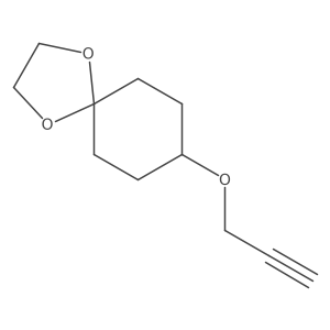 8-(Prop-2-ynyloxy)-1,4-dioxaspiro[4.5]decane结构式