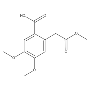 4,5-Dimethoxy-1,2-benzenediacetic Acid 1-Methyl Ester结构式