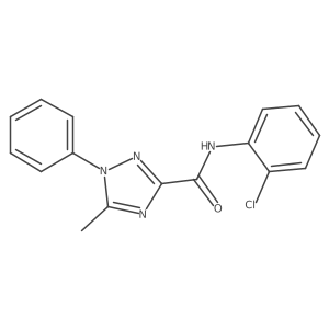 N-(2-Chlorophenyl)-5-methyl-1-phenyl-1H-1,2,4-triazole-3-carboxamide结构式