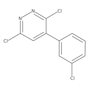 3,6-Dichloro-4-(3-chlorophenyl)pyridazine Structure
