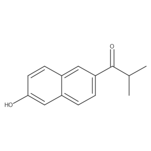 1-(6-Hydroxy-2-naphthalenyl)-2-methyl-1-propanone结构式