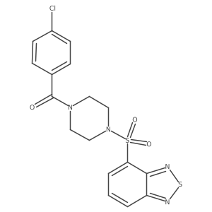 [4-(2,1,3-Benzothiadiazol-4-ylsulfonyl)piperazin-1-yl](4-chlorophenyl)methanone Structure
