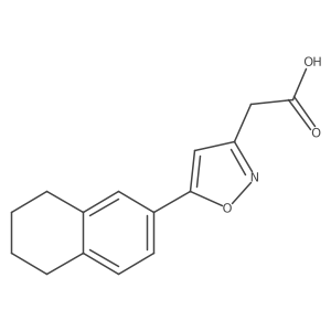 2-(5-(5,6,7,8-Tetrahydronaphthalen-2-yl)isoxazol-3-yl)acetic acid Structure