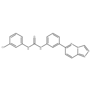 1-(3-([1,2,4]Triazolo[4,3-b]pyridazin-6-yl)phenyl)-3-(3-chlorophenyl)urea结构式
