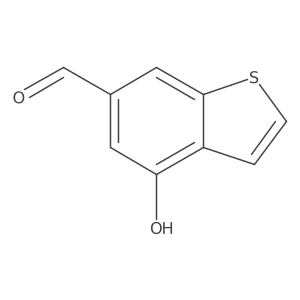 4-Hydroxy-1-benzothiophene-6-carbaldehyde结构式