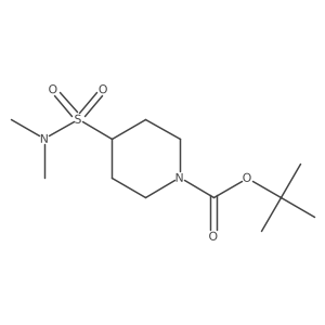 tert-butyl 4-(N,N-dimethylsulfamoyl)piperidine-1-carboxylate Structure