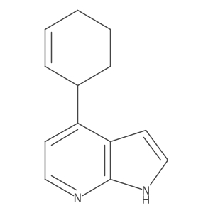 4-cyclohex-2-en-1-yl-1H-pyrrolo[2,3-b]pyridine结构式