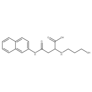 2-((3-Hydroxypropyl)amino)-4-(naphthalen-2-ylamino)-4-oxobutanoic acid结构式