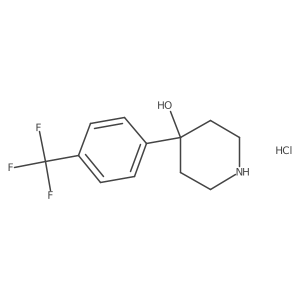 4-[4-(Trifluoromethyl)phenyl]-4-piperidinol HCl Structure