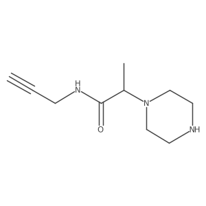 2-(Piperazin-1-yl)-N-(prop-2-yn-1-yl)propanamide Structure