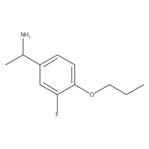 1-(3-Fluoro-4-propoxy-phenyl)-ethylamine Structure