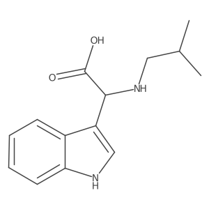 2-(1H-indol-3-yl)-2-(isobutylamino)acetic acid结构式