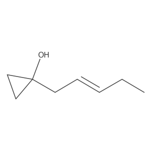 1-(Pent-2-en-1-yl)cyclopropan-1-ol结构式
