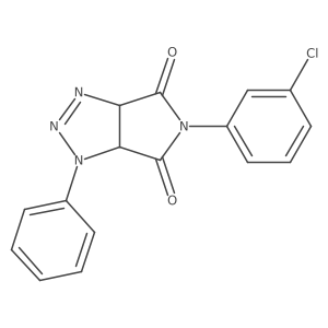 5-(3-chlorophenyl)-1-phenyl-1,6a-dihydropyrrolo[3,4-d][1,2,3]triazole-4,6(3aH,5H)-dione Structure