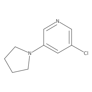 3-Chloro-5-(1-pyrrolidinyl)pyridine Structure