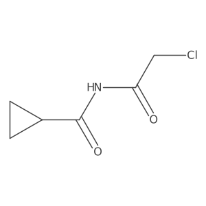 N-(2-chloroacetyl)cyclopropanecarboxamide结构式