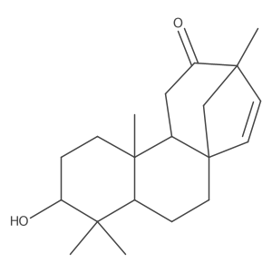 17-Norkaur-15-en-12-one, 3-hydroxy-13-methyl-, (3I+/-,8I(2),13I(2))-结构式