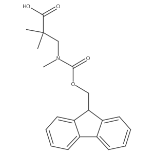 3-[9H-Fluoren-9-ylmethoxycarbonyl(methyl)amino]-2,2-dimethylpropanoic acid Structure