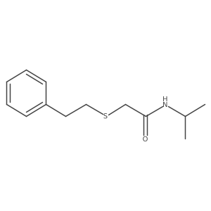 n-Isopropyl-2-(phenethylthio)acetamide结构式