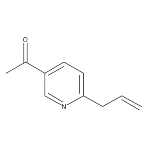 1-[6-(2-Propen-1-yl)-3-pyridinyl]ethanone Structure