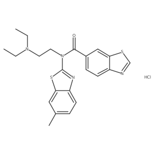 N-(2-(diethylamino)ethyl)-N-(6-methylbenzo[d]thiazol-2-yl)benzo[d]thiazole-6-carboxamide hydrochloride结构式